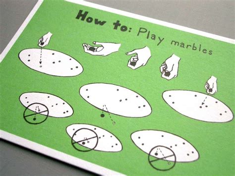 How To Play Marbles Postcard