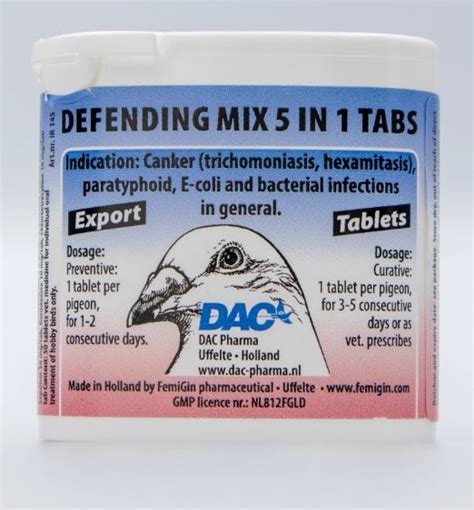 Dac Defencing Mix 5 In 1 100 Tabs Pigeons Poultry Birds The Poultry Coop
