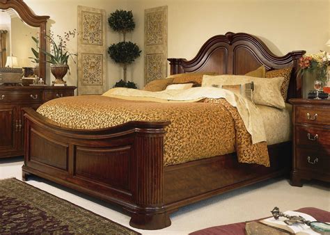 American Drew Cherry Grove Classic Antique Wood Queen Poster Bed