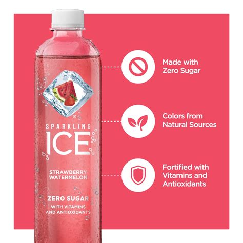 Sparkling Ice Strawberry Watermelon Sparkling Water Zero Sugar