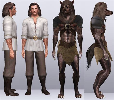 Mod The Sims Halvarg Werewolf Barbarian