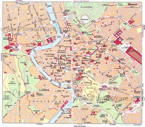 Compass Map Rome Map Saint Peters Square St Peters Basilica
