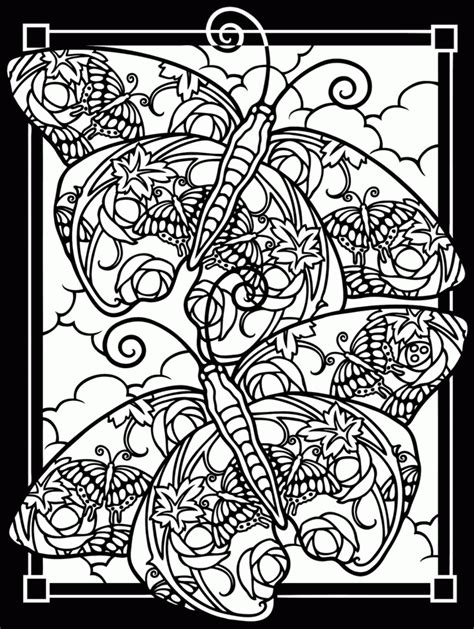 Therapeutic effects of coloring pages. Printable Easter Stained Glass Coloring Pages - Coloring Home