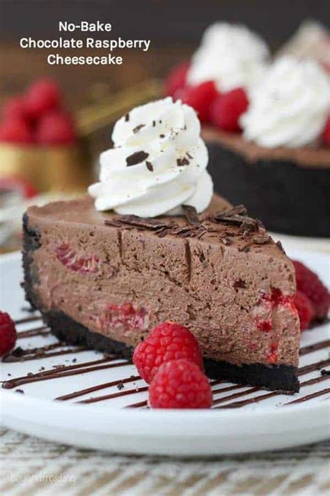 Jun 09, 2021 · perfectly smooth and creamy no bake cheesecake. No-Bake Chocolate Raspberry Cheesecake - Beyond Frosting