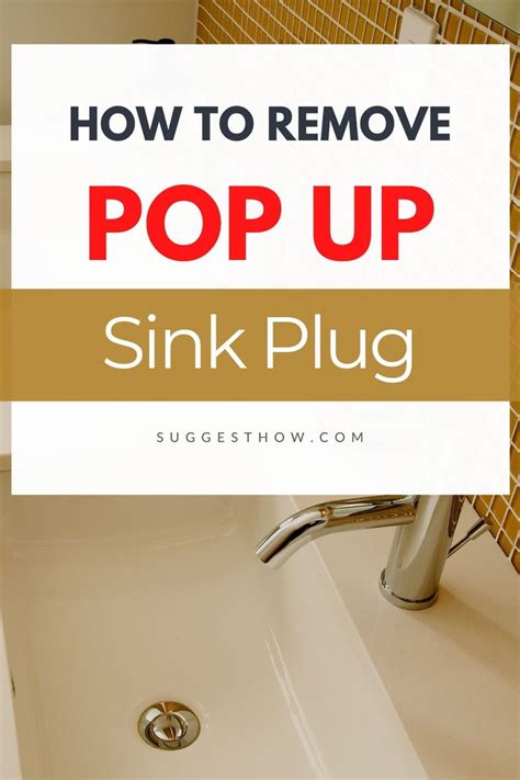 I will show you how to remove a pop up bathtub drain plug stopper in under 1 minute with no. How to Remove Pop Up Sink Plug - 4 Easy Steps to Follow in ...