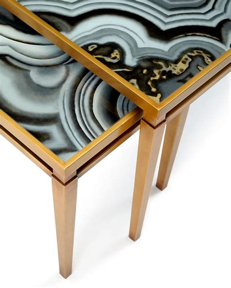 These elements, apparent in all john. John-Richard Collection Nicola Painted-Agate Coffee Table ...