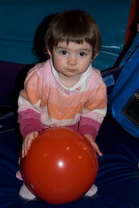 Laura Playing With A Big Red Ball Laura Started Crying Amo Flickr