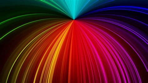 Download Wallpaper 1366x768 Rays Glitter Multicolored