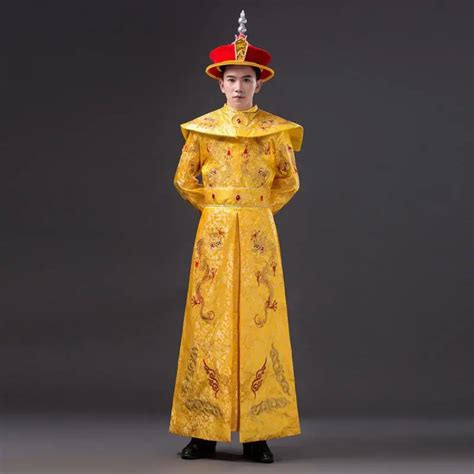 Vintage Men Cosplay Clothes Chinese Traditional Costume Ancient Qing