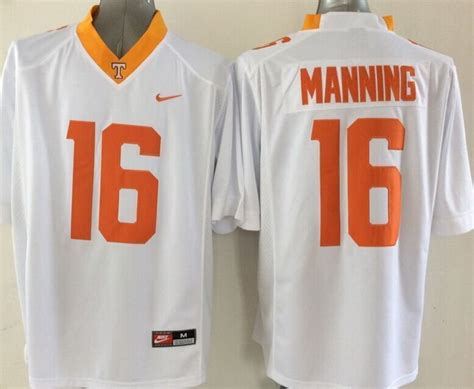Men Tennessee Volunteers Peyton Manning White College Stitched Jersey