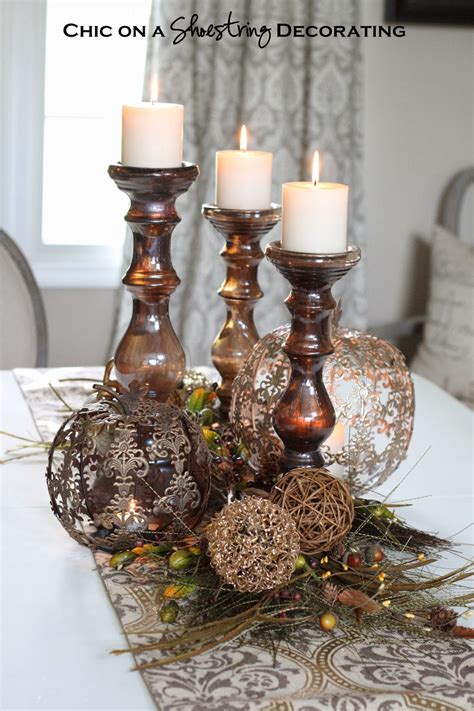With limited exceptions, returns (i) are refunded to customer by store credit redeemable on pier1.com and (ii) customer is responsible for return shipping charges. Chic on a Shoestring Decorating: Fall Centerpiece and Pier ...