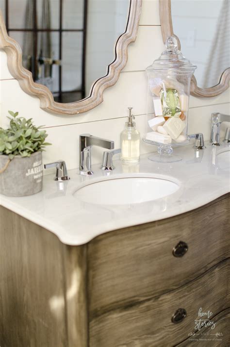 Whenever i remodel a room, i like to create a virtual design board with the exact products i intend i set out to create an urban farmhouse bathroom incorporating old world sensibilities with modern urban farmhouse bathroom. Urban Farmhouse Master Bathroom Remodel