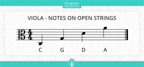 Viola String Notes And Fingering Charts Viola Basics Violinspiration