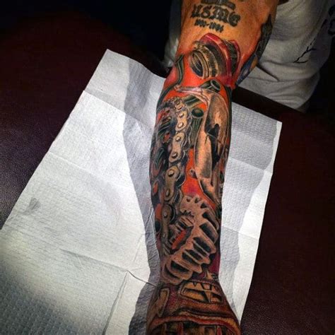 Motocross tattoos accentuate one of the most manly pursuits possible, and they bring the racing thrills to a new arena. 40 Chain Tattoos For Men - Manly Designs Linked In Strength