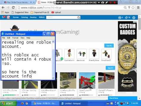 However, among the countless reasons, the most common motives people looking for how to hack roblox accounts are include Roblox account give away with 4 robux - YouTube
