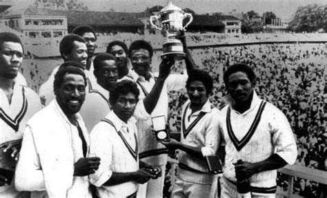 on this day in 1975 this invincible west indies side lifted the inaugural odi world cup