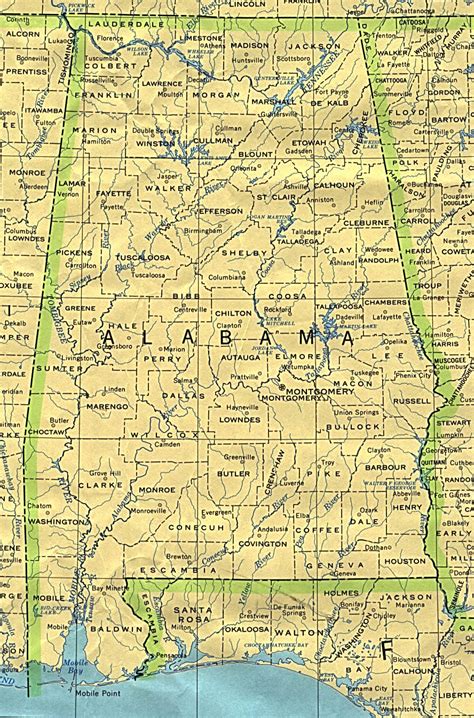 Alabama Maps Perry Castañeda Map Collection Ut Library