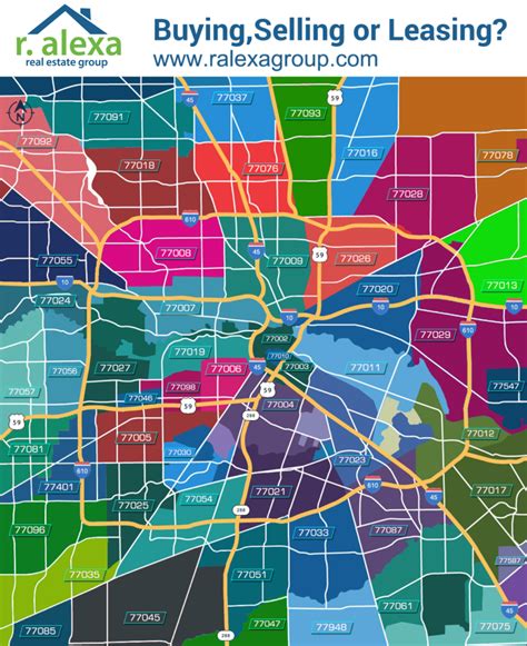Houston Zip Code Map | R. Alexa Group | Houston Real Estate
