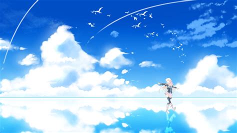 88 Anime Sky Wallpapers On Wallpapersafari