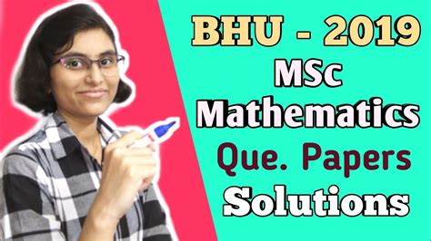 See more of entrance exam for msc notification 2021 on facebook. BHU-2019 MSc Mathematics Entrance Exam || Question Paper ...