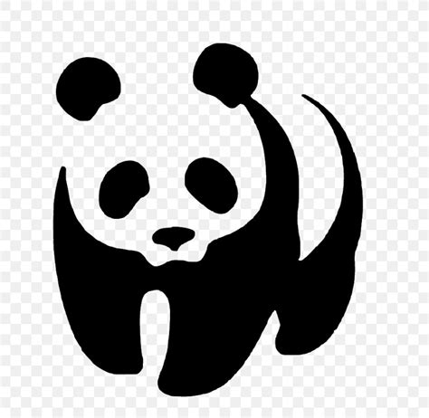 Giant Panda Bear Stencil World Wide Fund For Nature Logo Png