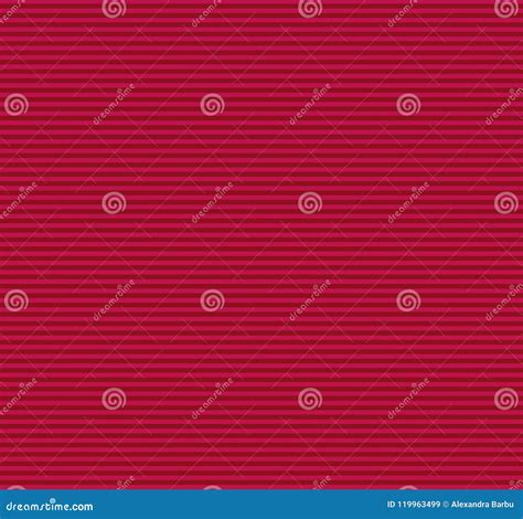 Red Horizontal Lines Stripes Seamless Pattern Background Stock Vector