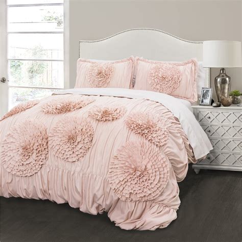 Lark Manor Oropeza 3 Piece Pink Blush Comforter Set And Reviews Wayfairca