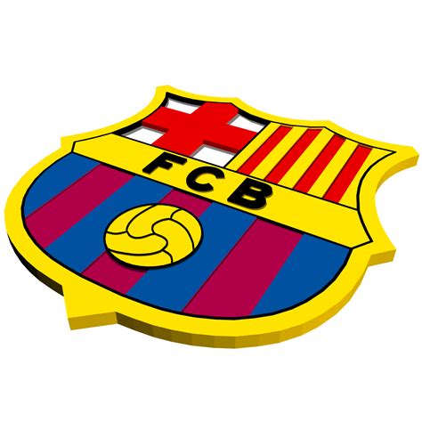 Some of them are transparent (.png). FC Barcelona Logo 3D Model in Sports Equipment 3DExport