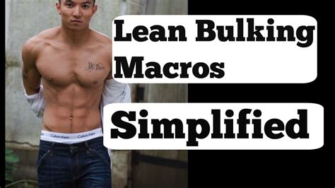 How To Calculate Macros For Lean Bulking Youtube