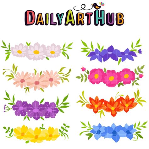 Download Flower Crowns Clip Art Set - Daily Art Hub - Free Clip Art ...