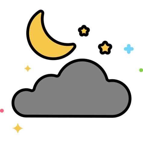 Night Flaticons Lineal Color Icon