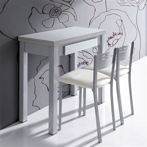 Tenemos taburetes altos y sillas con la altura ideal para mesas altas, y otros más bajos para utilizarlos en encimeras e islas de cocina. Conjunto Mesa Libro de Cristal y MDF para Cocina con 2 ...