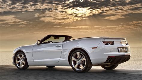 Chevrolet Camaro Convertible Muscle White Car Hd Cars Wallpapers Hd