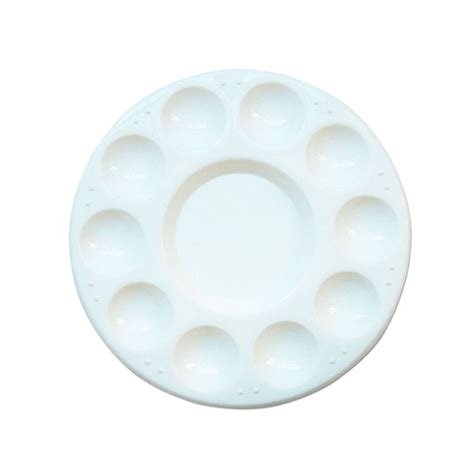 10 Well Plastic Round Palette Art Supplies From Crafty Arts Uk