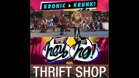 Macklemore Ft Wanz Vs Kronic And Krunk Hey Ho Thrift Shop Crunk Tronic Mashup Youtube