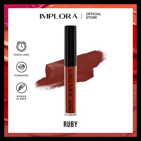 Implora Lip Cream 18 Ruby Bpom Lazada Indonesia