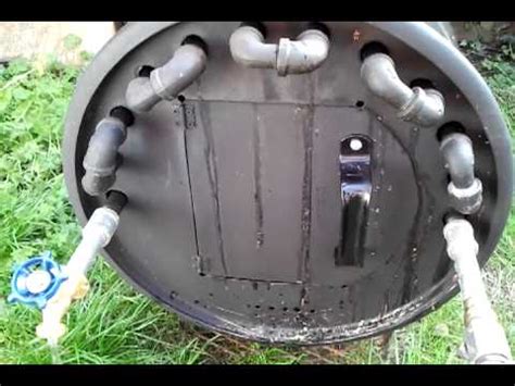 And find out if it works! Wood fire hot water heater test - YouTube
