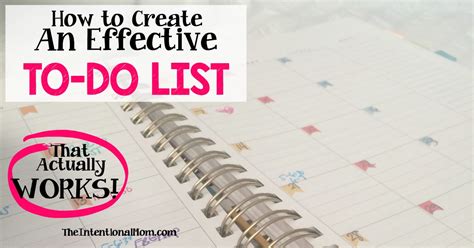How To Create An Effective To Do List That Actually Works