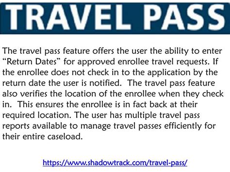 Ppt Travel Pass Shadowtrack Powerpoint Presentation Free Download
