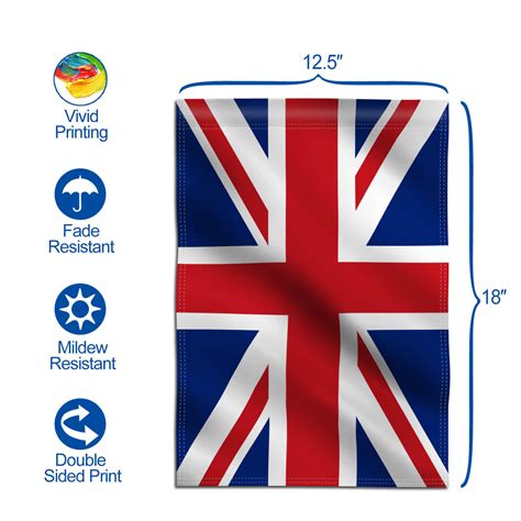 Double Sided Premium Garden Flag Union Jack British Uk Decorative