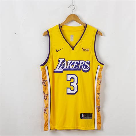 Anthony Davis 3 Los Angeles Lakers 2019 20 City Edition Swingman Gold