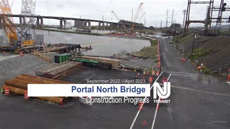 Nj Transit Portal North Bridge Progress September 2022 April 2023 Youtube