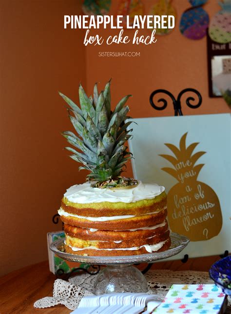 Preheat oven to 350°f (176°c) and prepare three 8 inch cake pans with parchment paper in the bottom and baking spray on the sides. Pineapple Layered Cake Recipe from a Cake mix - Sisters, What!