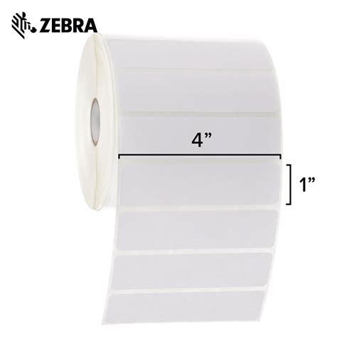 Zebra 4 X 1 In Direct Thermal Paper Labels Z Perform 2000d Permanent