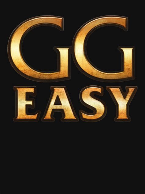 Gg Easy T Shirt By Shlowe Redbubble