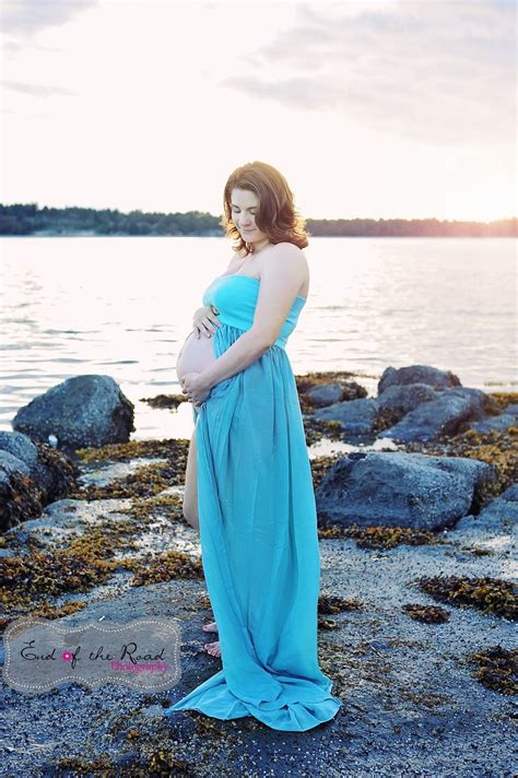 Chiffon Maternity Gowns Split170CM In Front Maxi Long Dress