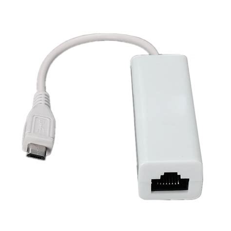 I am getting a cable modem installed next week, and i have a choice of using a usb connection or an ethernet card (nic). Micro USB 2.0 5P to RJ45 Network Lan Ethernet Adapter ...