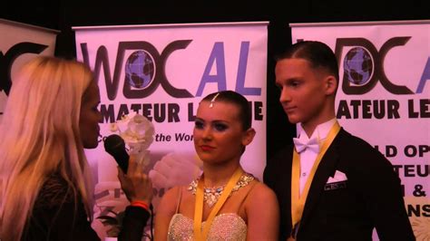 2013 Wdc Al World Championship U19 Ballroom Winners Interview Youtube