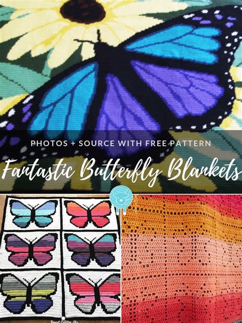 Fantastic Butterfly Crochet Blankets Free Patterns
