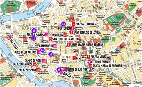 Imprimir Italia Lugares De Interés Mapa Monumentos Pdf Planificando